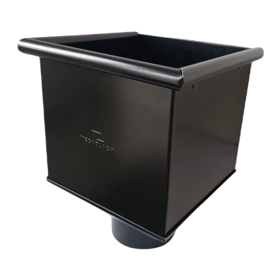 Kosz zlewowy, kosz spustowy do rury spustowej - CZARNY Ral 9005